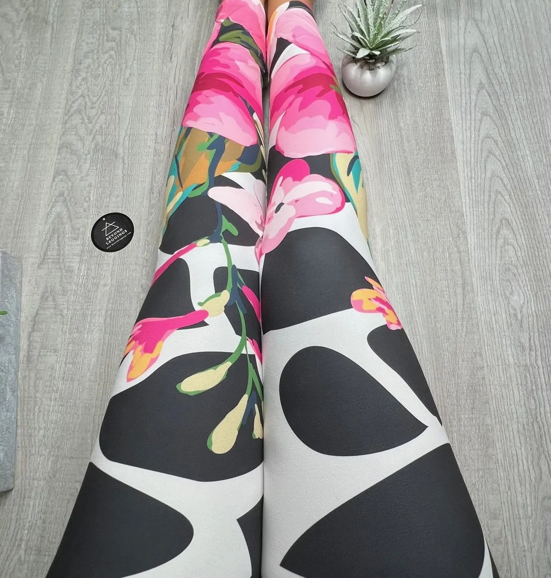 Floral Abstract Soft Leggings