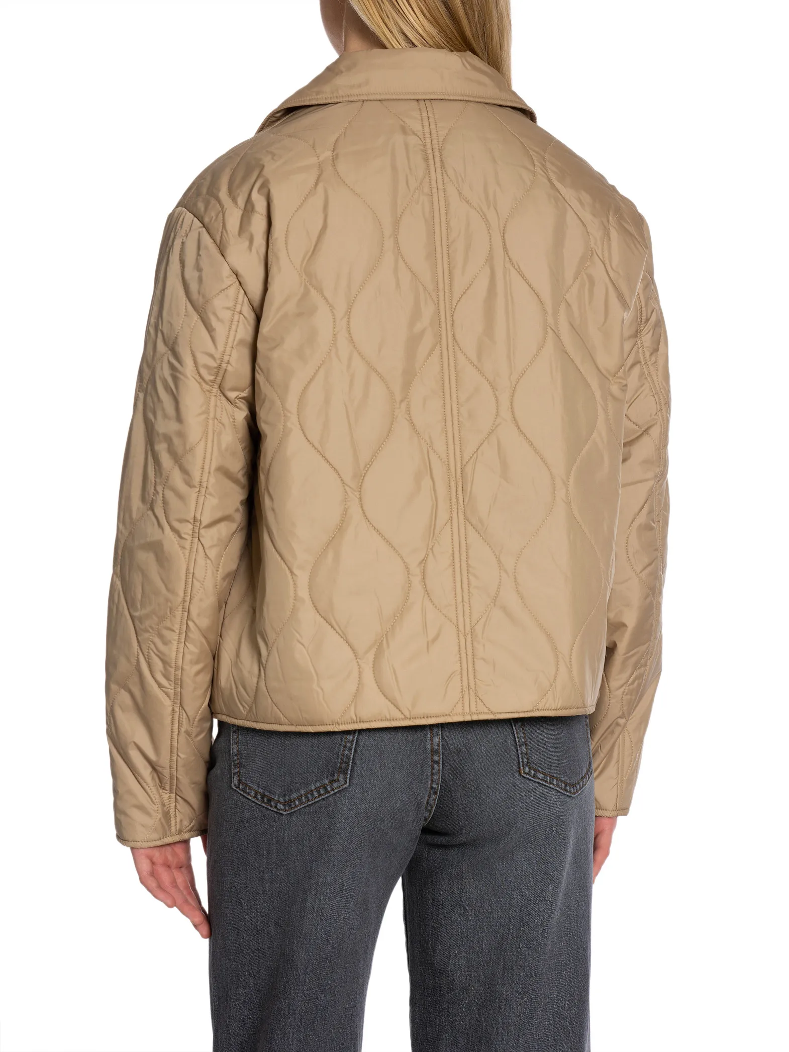 GANT JACKET QUILTED COLLARRED DARK KHAKI