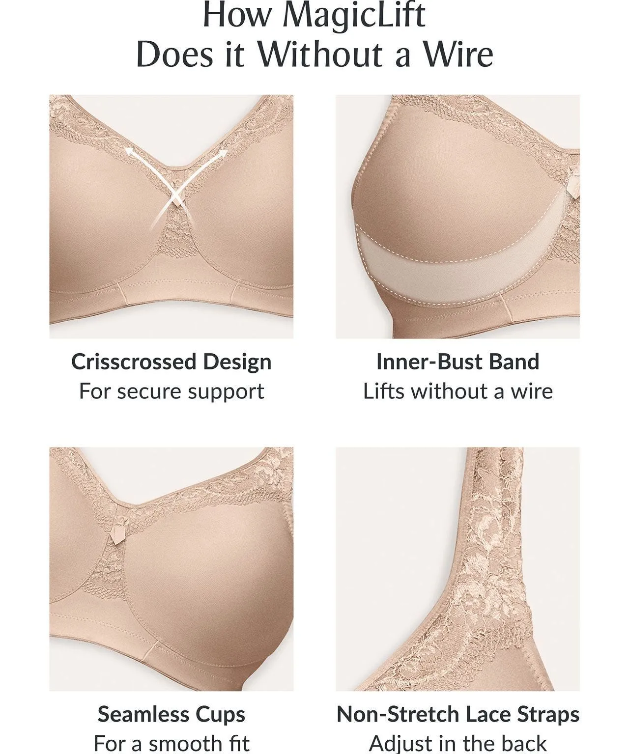 Glamorise MagicLift Seamless Everyday Bra