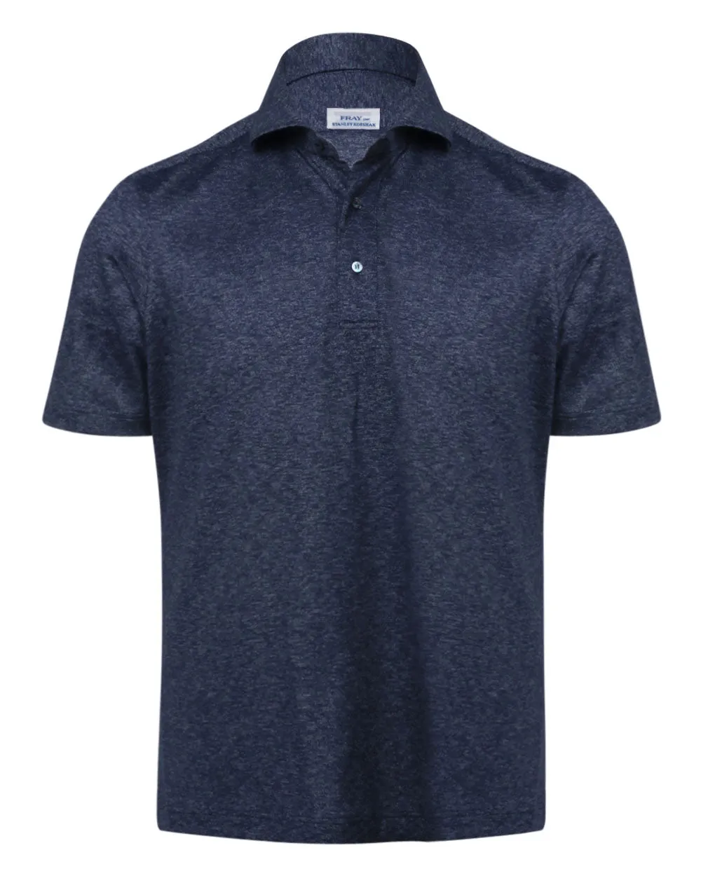 Heathered Midnight Navy Pique Polo