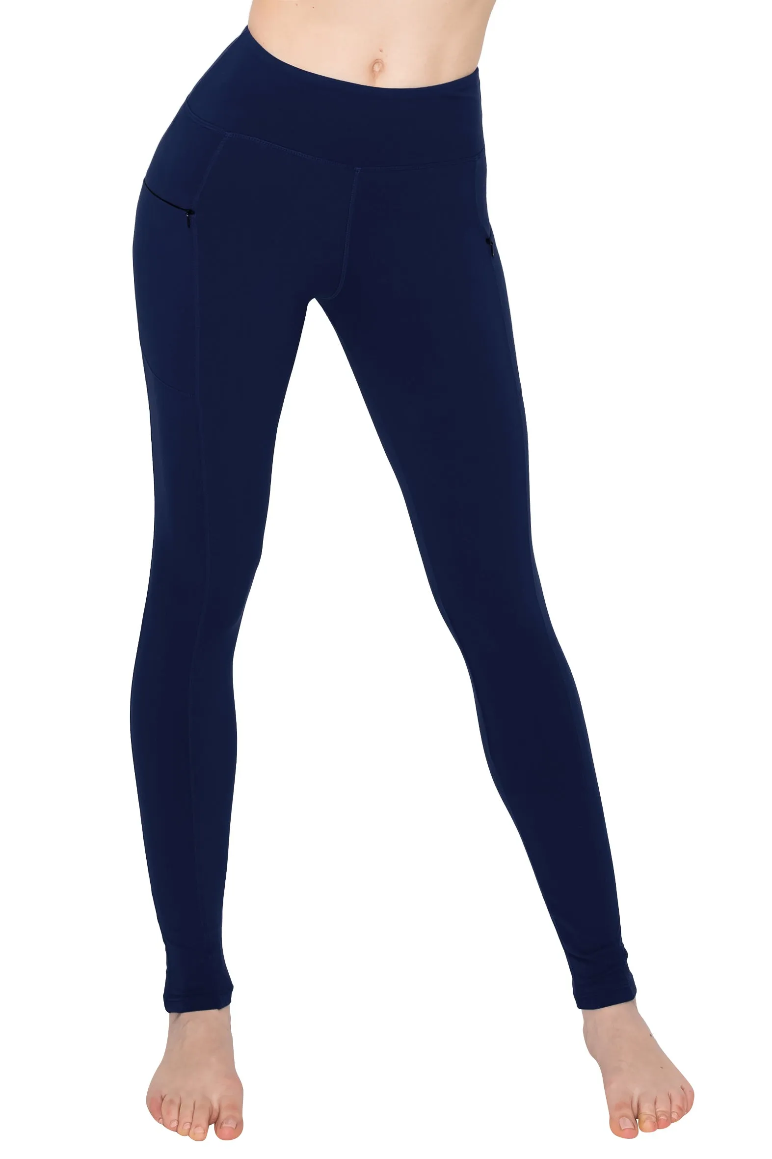 High Waist Leggings - Zipper Pockets