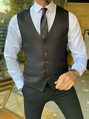 Hollo Black Waist Coat