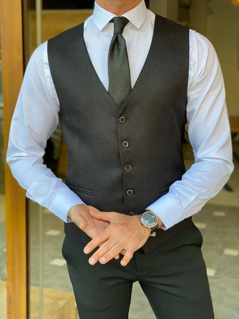 Hollo Black Waist Coat