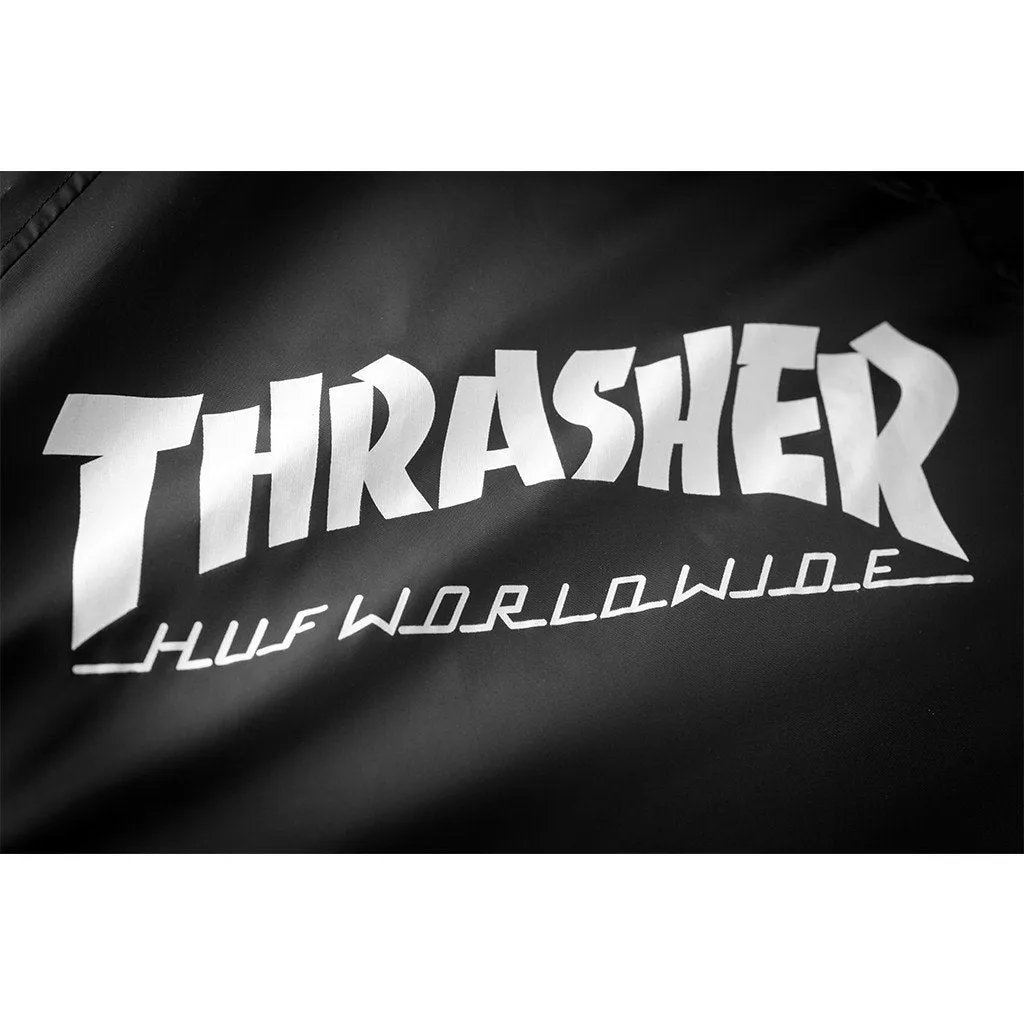 HUF X THRASHER CLASSIC H COACHES JACKET // BLACK