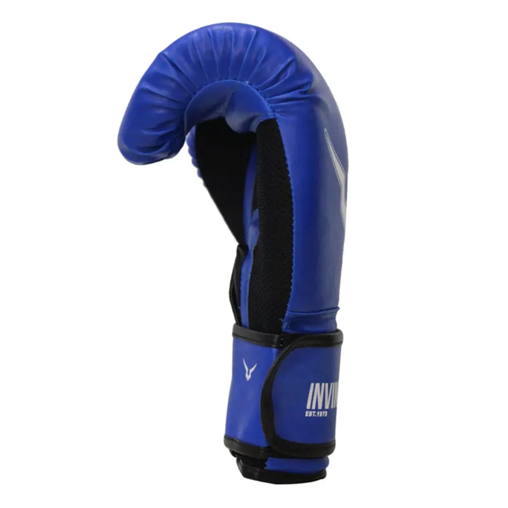 Invincible Classic Training Boxing Gloves (Blue)