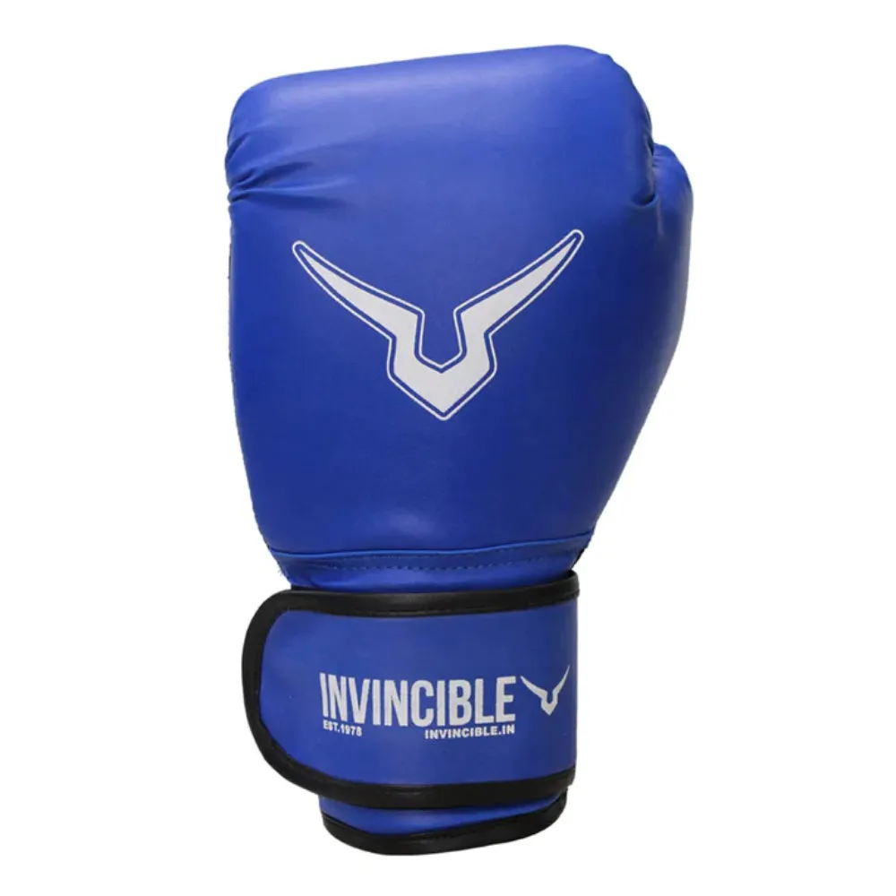 Invincible Classic Training Boxing Gloves (Blue)