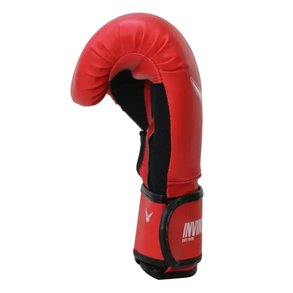 Invincible Classic Training Boxing Gloves (Red)