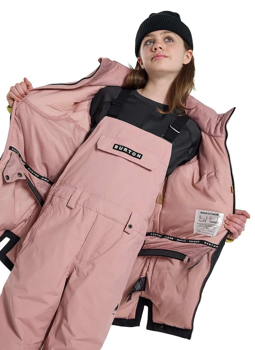 jacket Burton Khione 2L - Powder Blush/Sulfur/True Black - girl´s