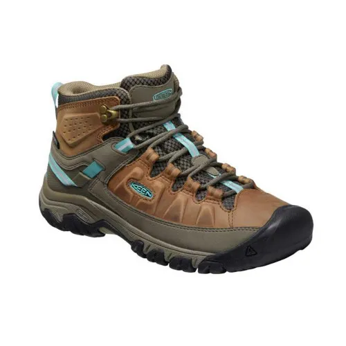 KEEN Women's Targhee III Mid WP Hiking Boot Toasted Coconut/Porcelain