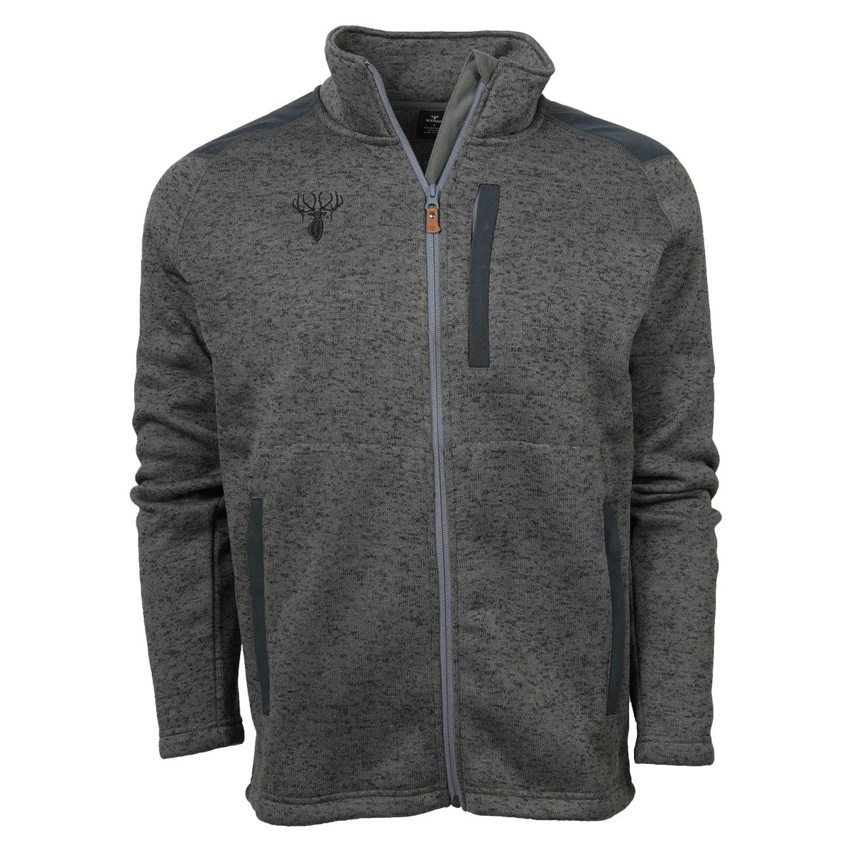 King's Lifestyle Full-Zip Sweater