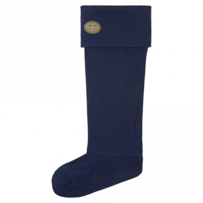 Le Chameau Fleece Boot Liners in Marine