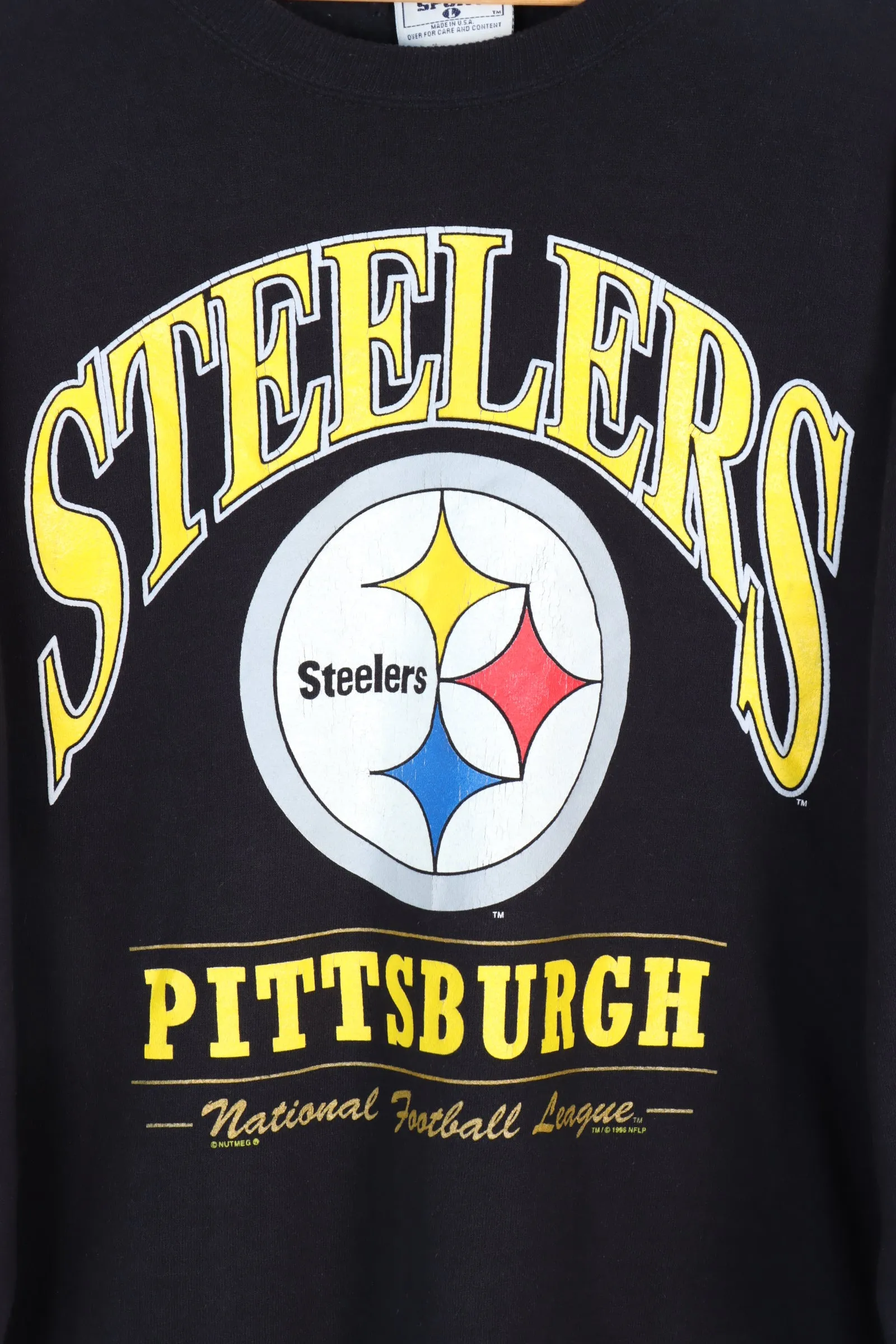 LEE Pittsburgh Steelers NFL Football Sweatshirt USA Made (XL)