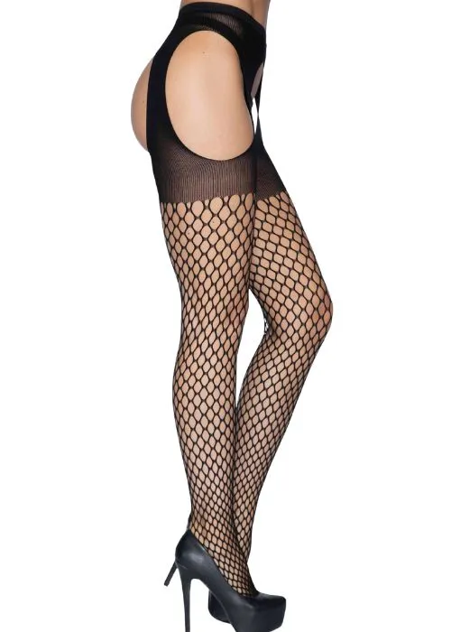 Leg Avenue Oval Net Suspender Tights ()