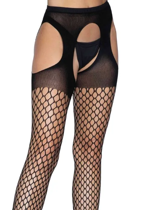 Leg Avenue Oval Net Suspender Tights ()