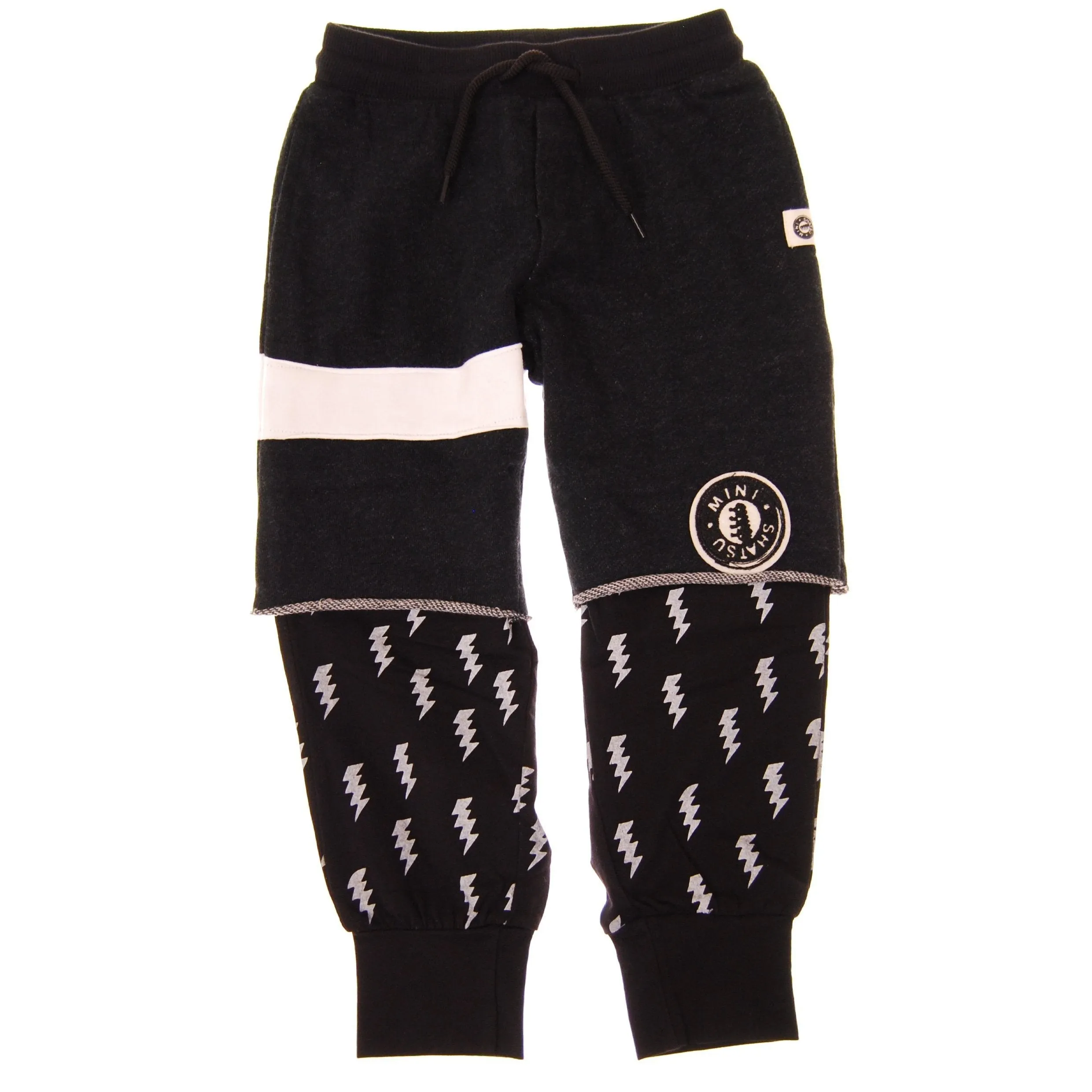 Lightning Bolt Twofer Baby Sweatpants by: Mini Shatsu