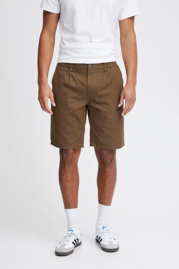 LINEN BLEND SHORTS