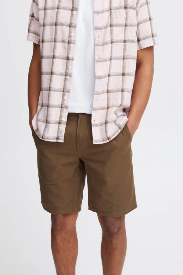 LINEN BLEND SHORTS