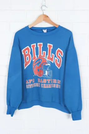 LOGO 7 Buffalo Bills Football Helmet Blue NFL Thin Sweatshirt (XL)