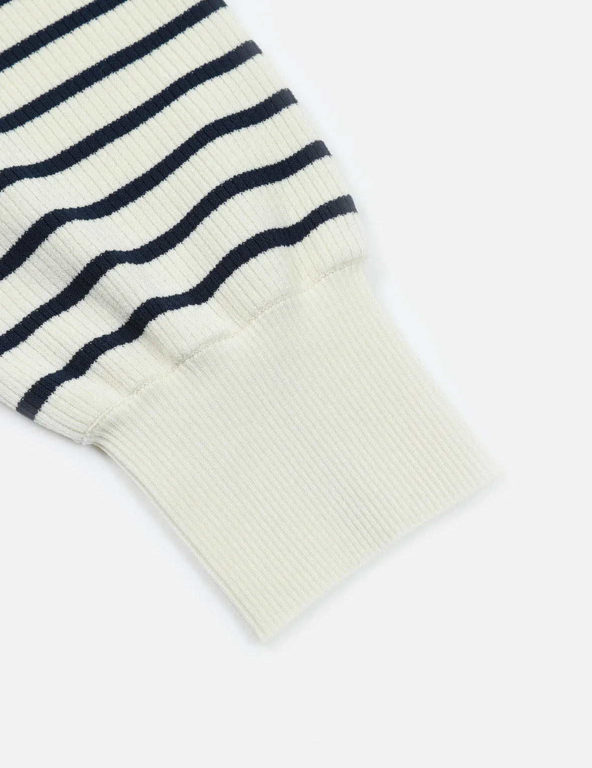 Logo Badge Pocket Stripe Sweater