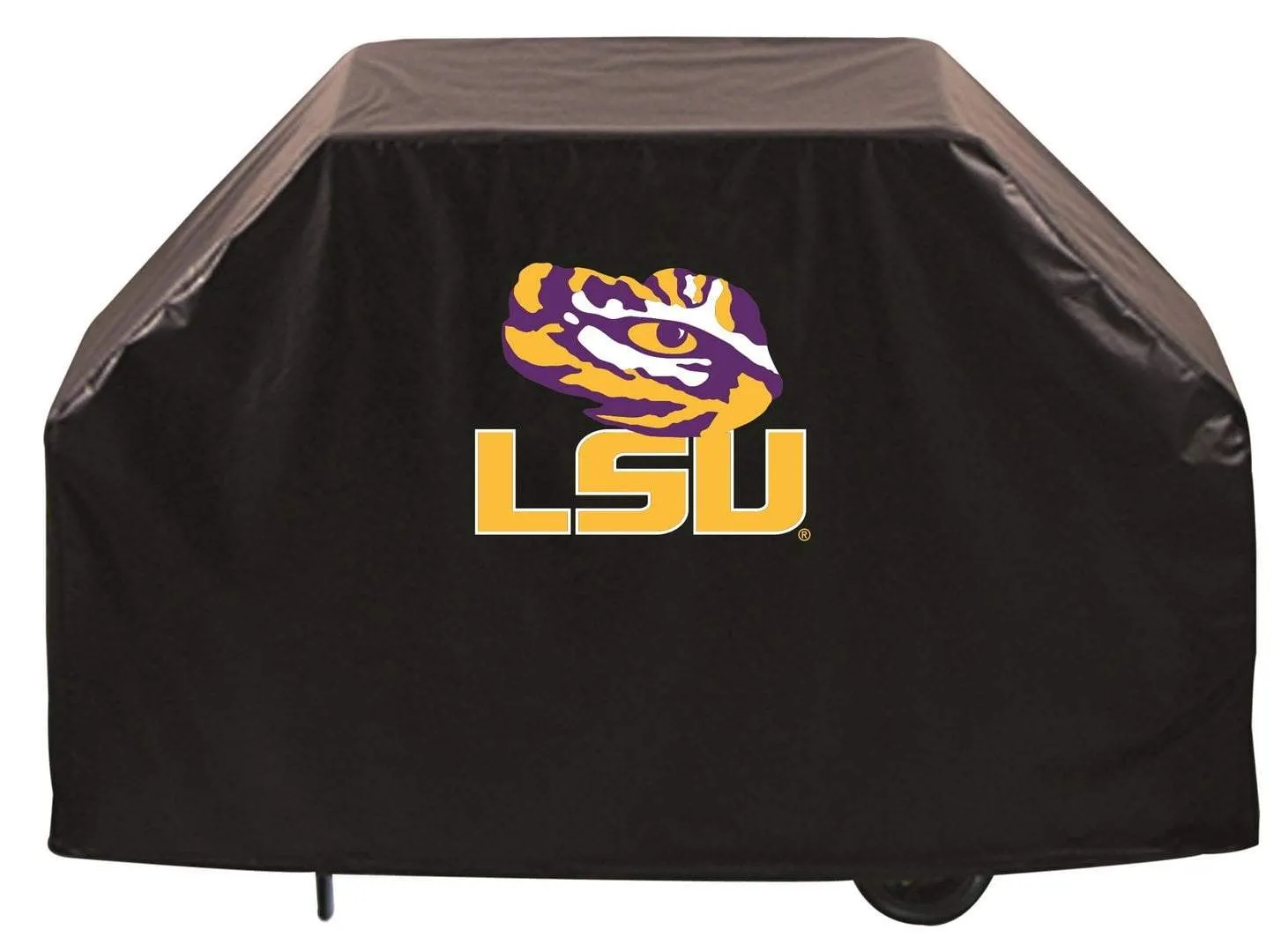 LSU Tigers HBS Black Outdoor Heavy Duty Breathable Vinyl BBQ Grill Cover