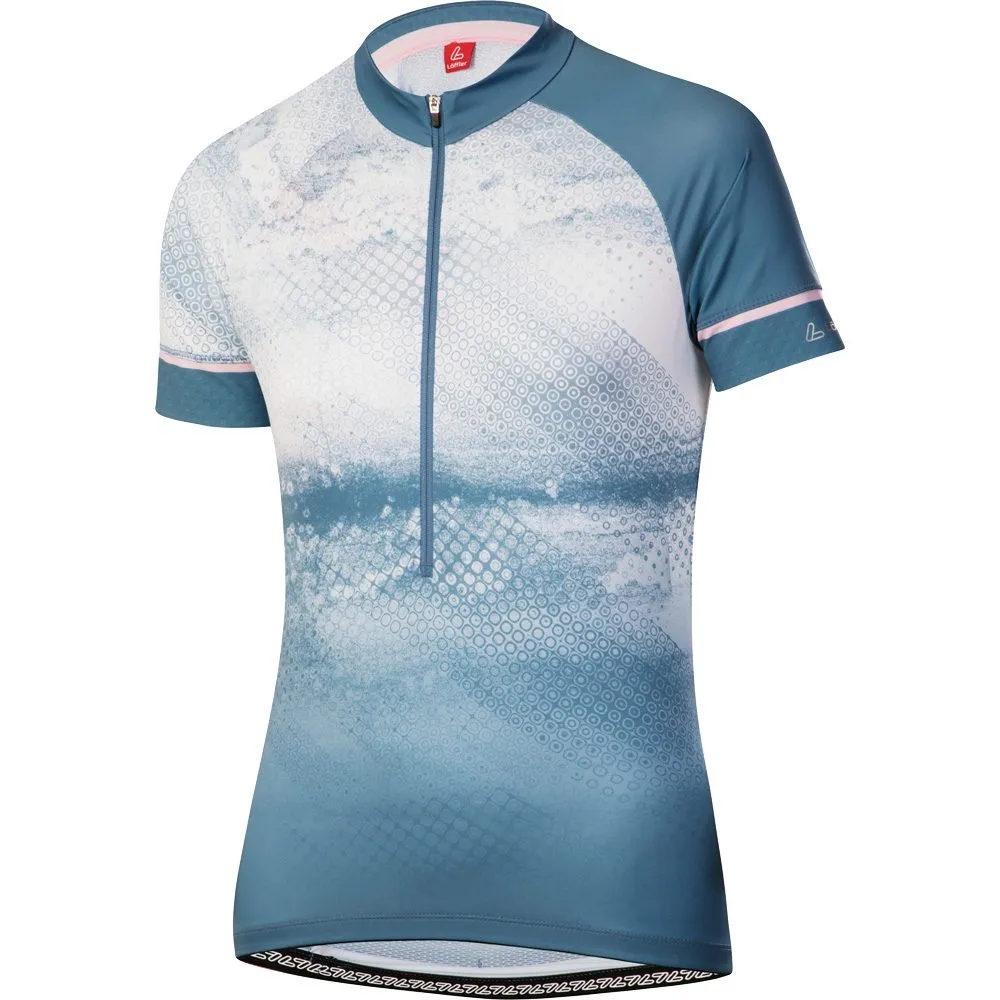 L\u00f6ffler - HZ Grunge Cycling Jersey Women gentian