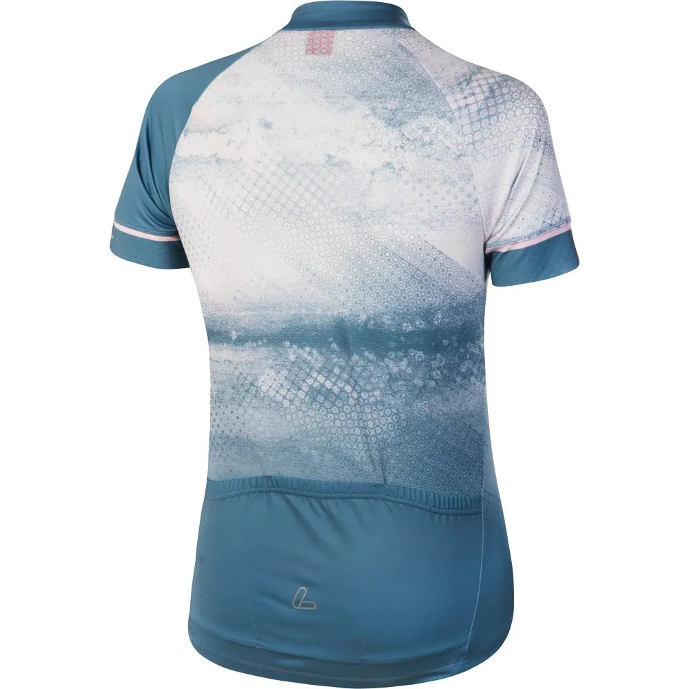 L\u00f6ffler - HZ Grunge Cycling Jersey Women gentian