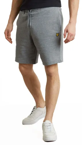 Lyle & Scott Plain Jog Sweat Shorts Mid Grey Marl