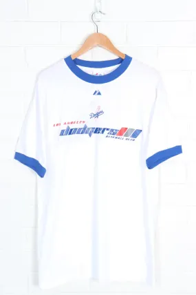 MAJESTIC Deadstock Los Angeles Dodgers Baseball Ringer Tee (M-L)