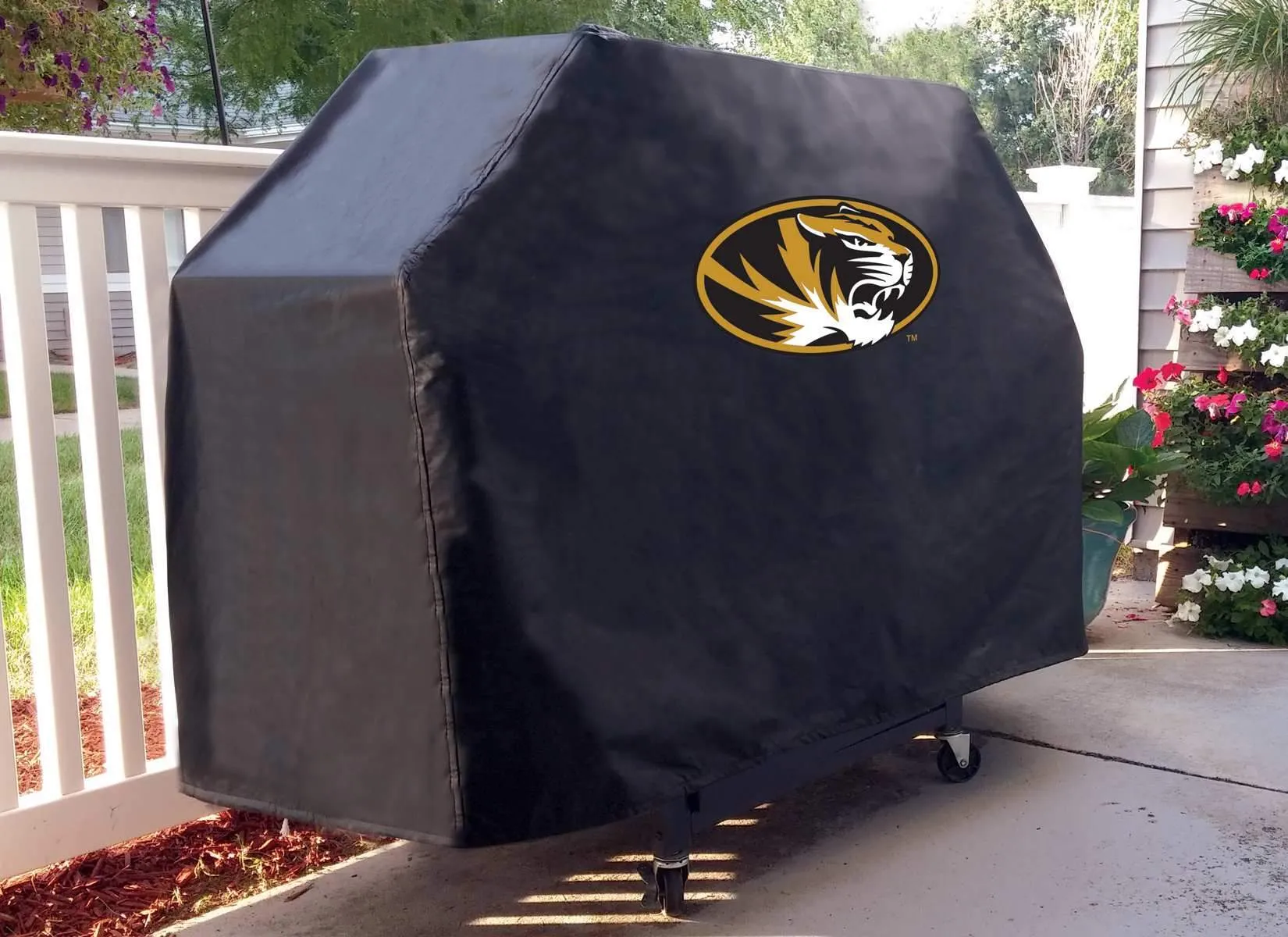 Missouri Tigers HBS Black Outdoor Heavy Duty Breathable Vinyl BBQ Grill Cover