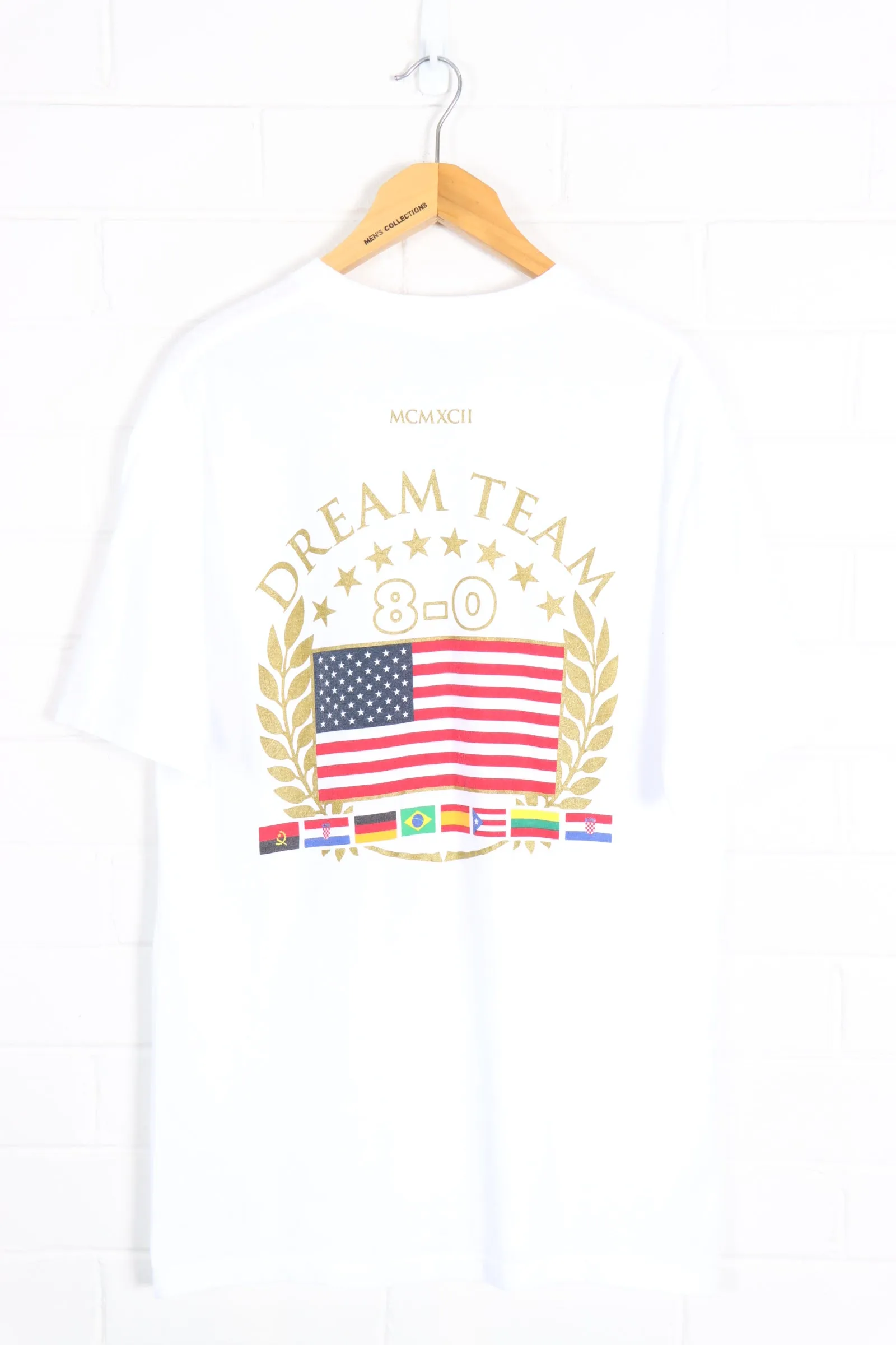 NBA 1992 USA Olympic Gold Medal Olympics Dream Team NIKE T-Shirt (M-L)