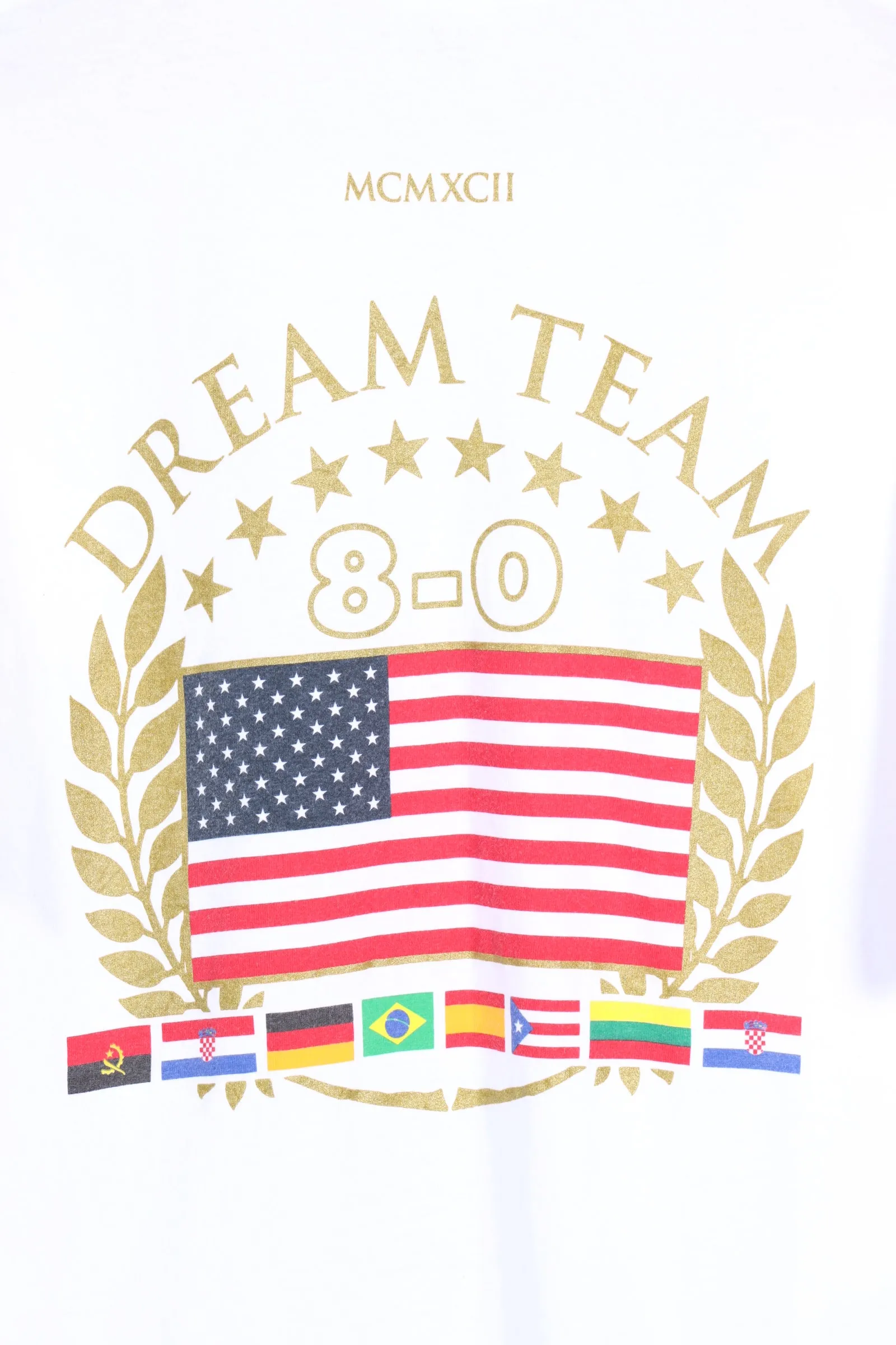 NBA 1992 USA Olympic Gold Medal Olympics Dream Team NIKE T-Shirt (M-L)