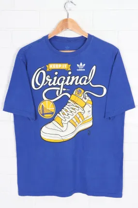 NBA Golden State Warriors ADIDAS Keep It Original Sneakers T-Shirt (M)