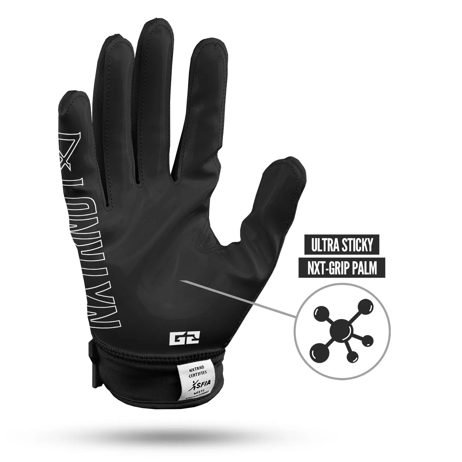 NXTRND G2 Football Gloves Black