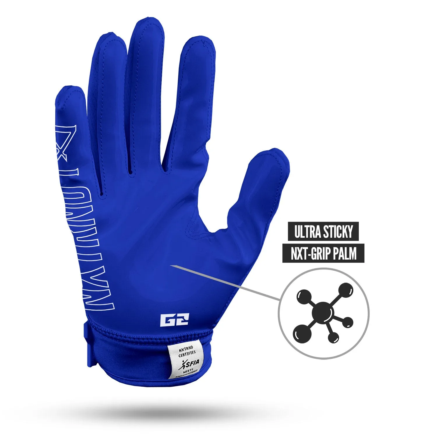 NXTRND G2 Football Gloves Blue