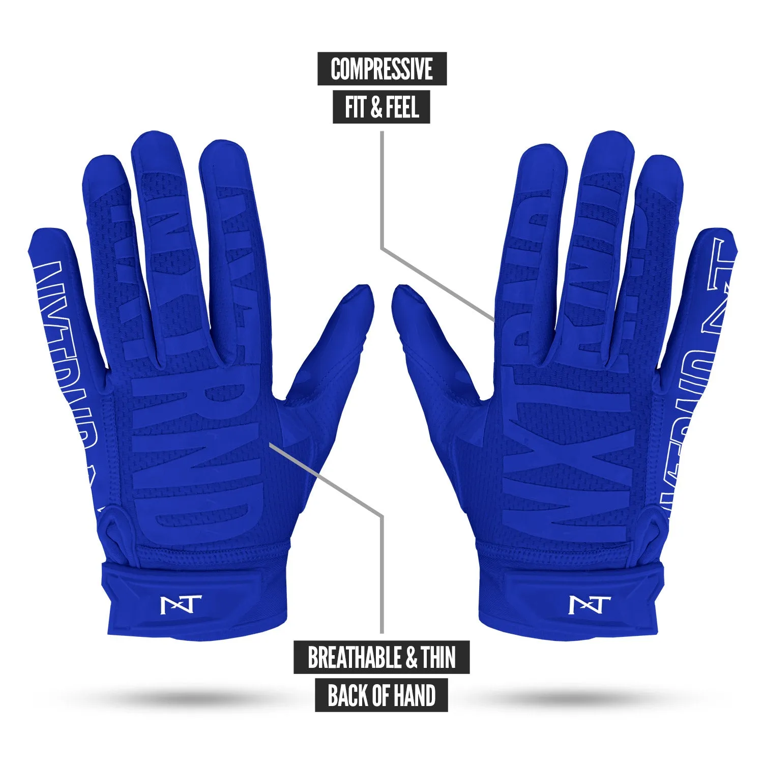 NXTRND G2 Football Gloves Blue