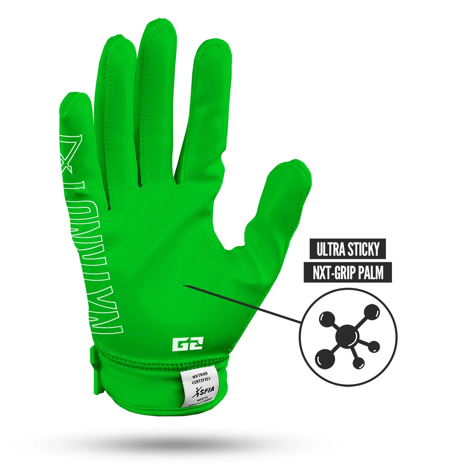 NXTRND G2 Football Gloves Green