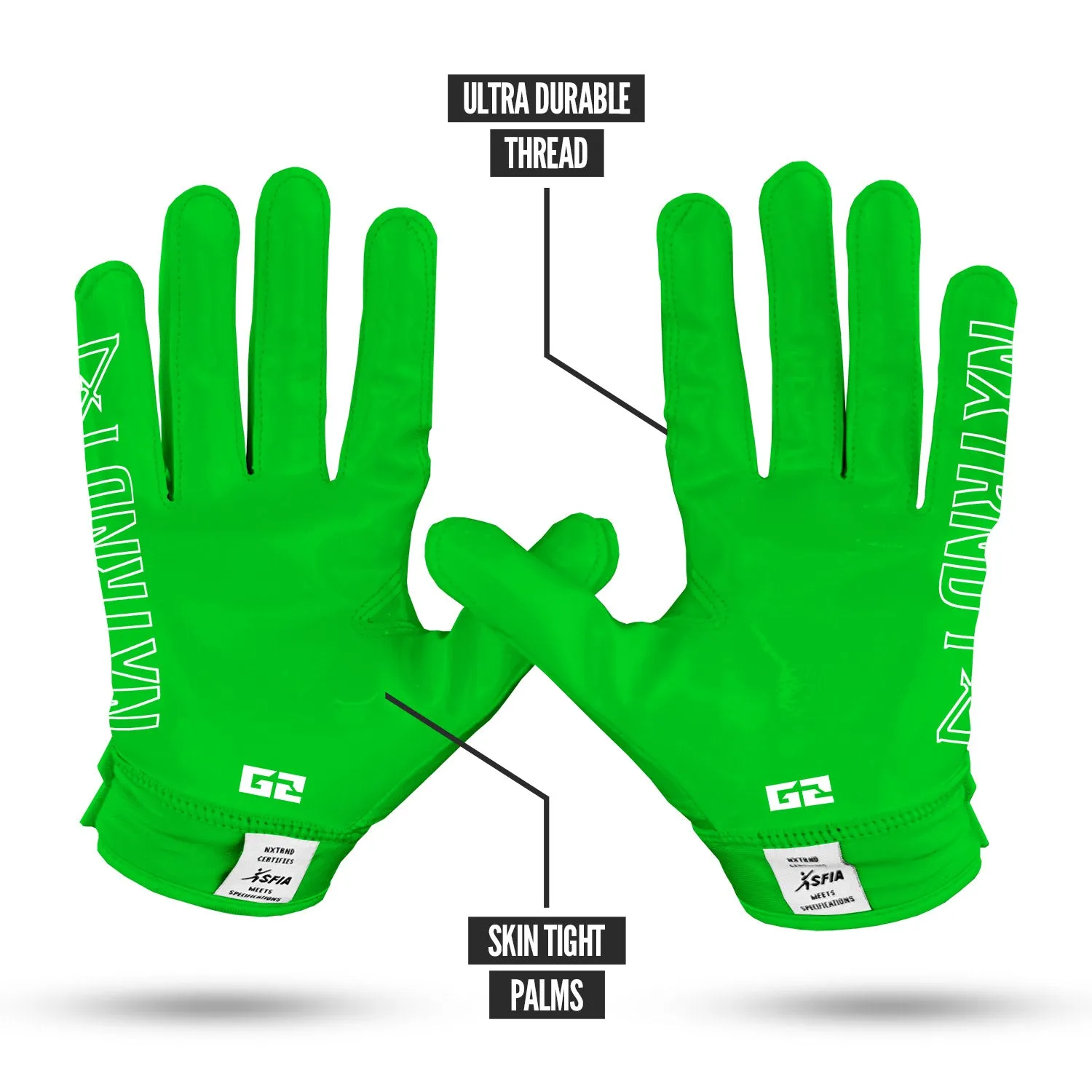 NXTRND G2 Football Gloves Green