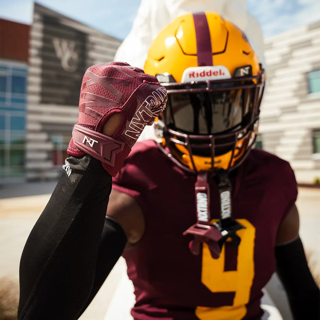 NXTRND G2 Football Gloves Maroon