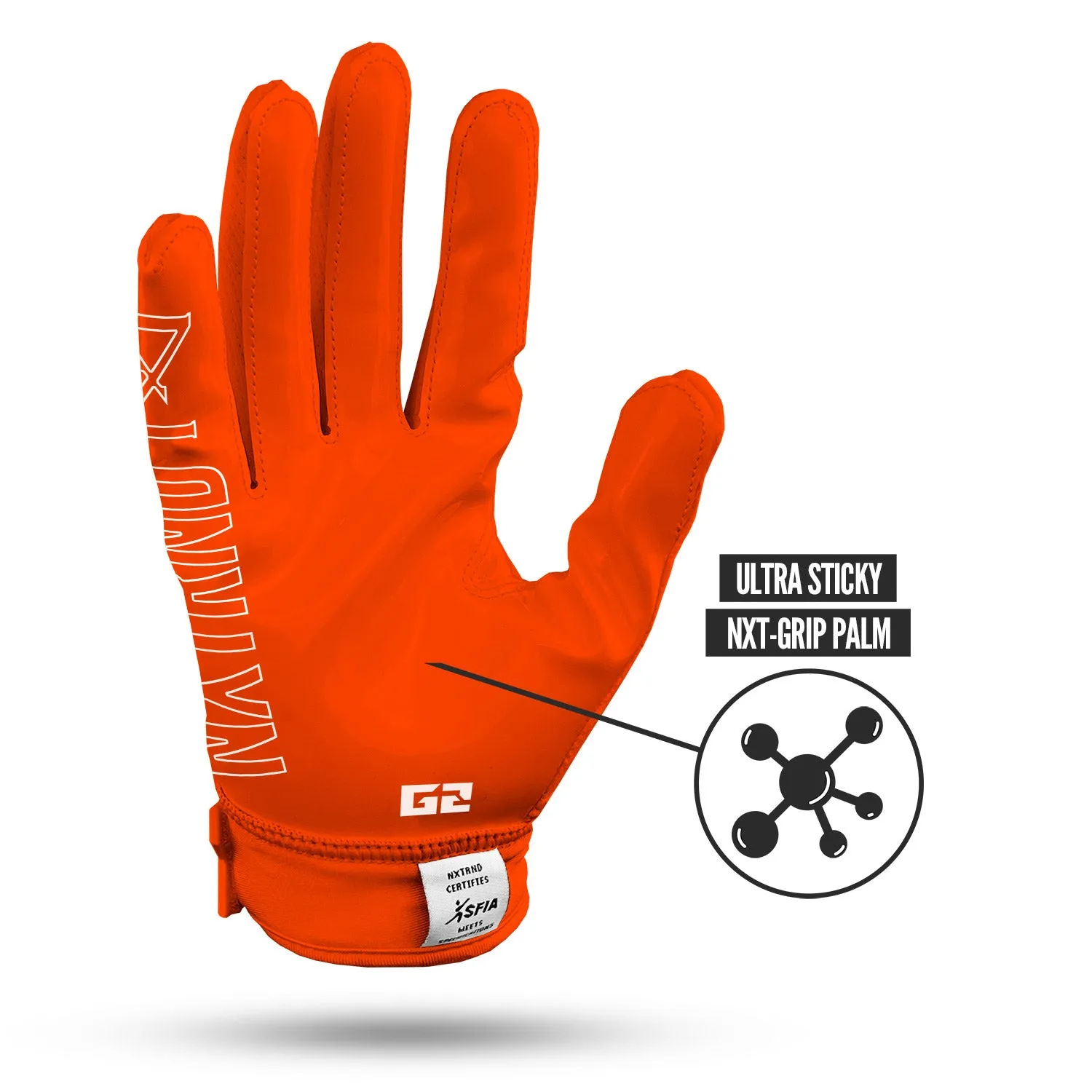 NXTRND G2 Football Gloves Orange