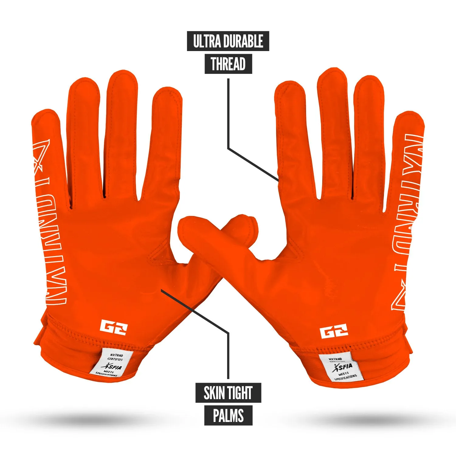 NXTRND G2 Football Gloves Orange