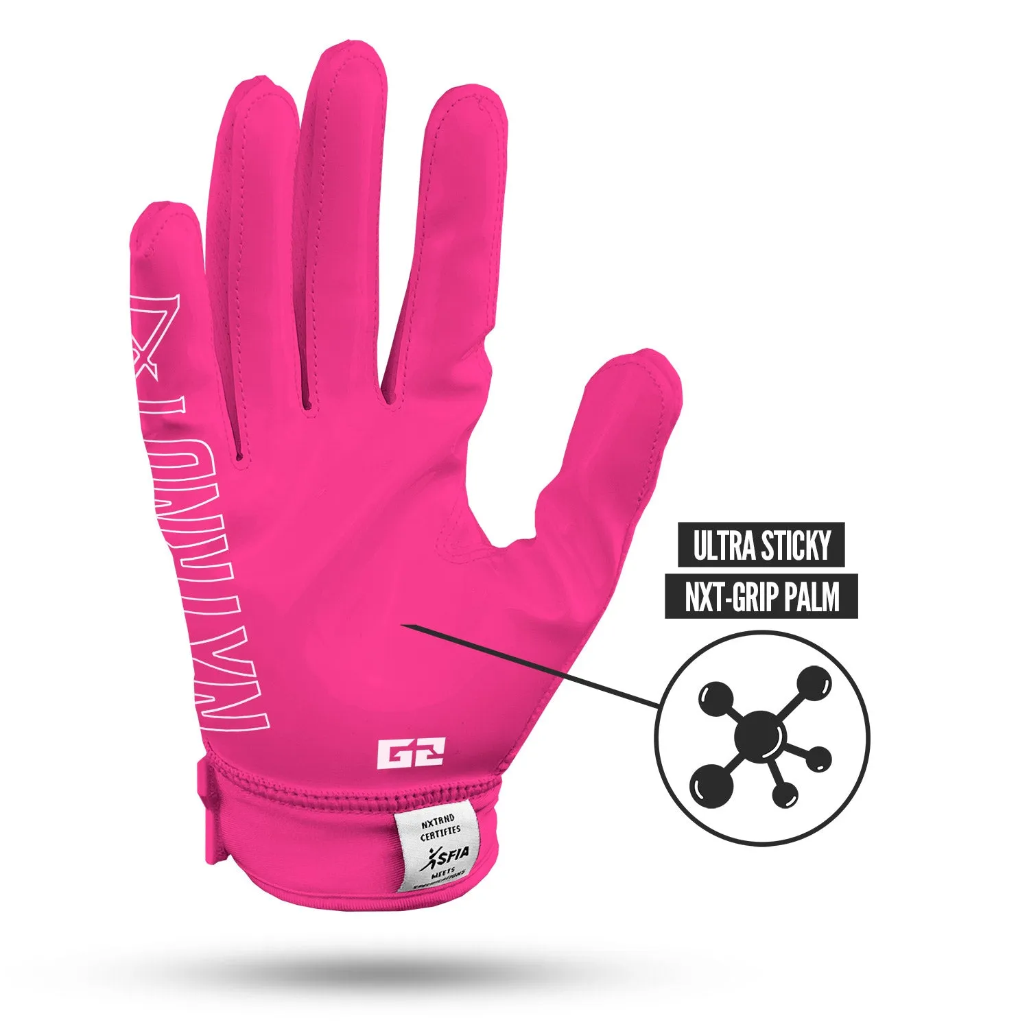 NXTRND G2 Football Gloves Pink