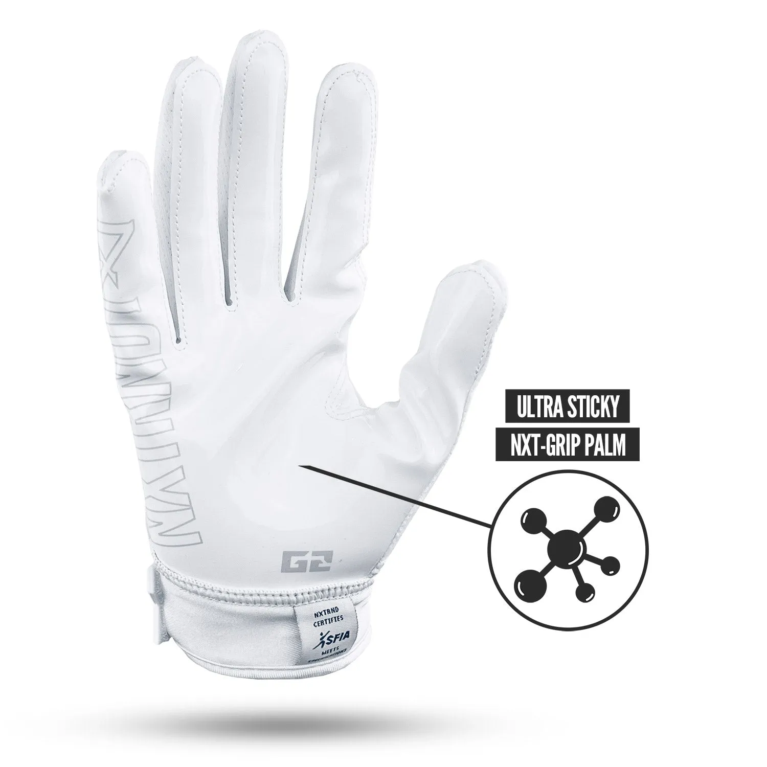 NXTRND G2 Football Gloves White