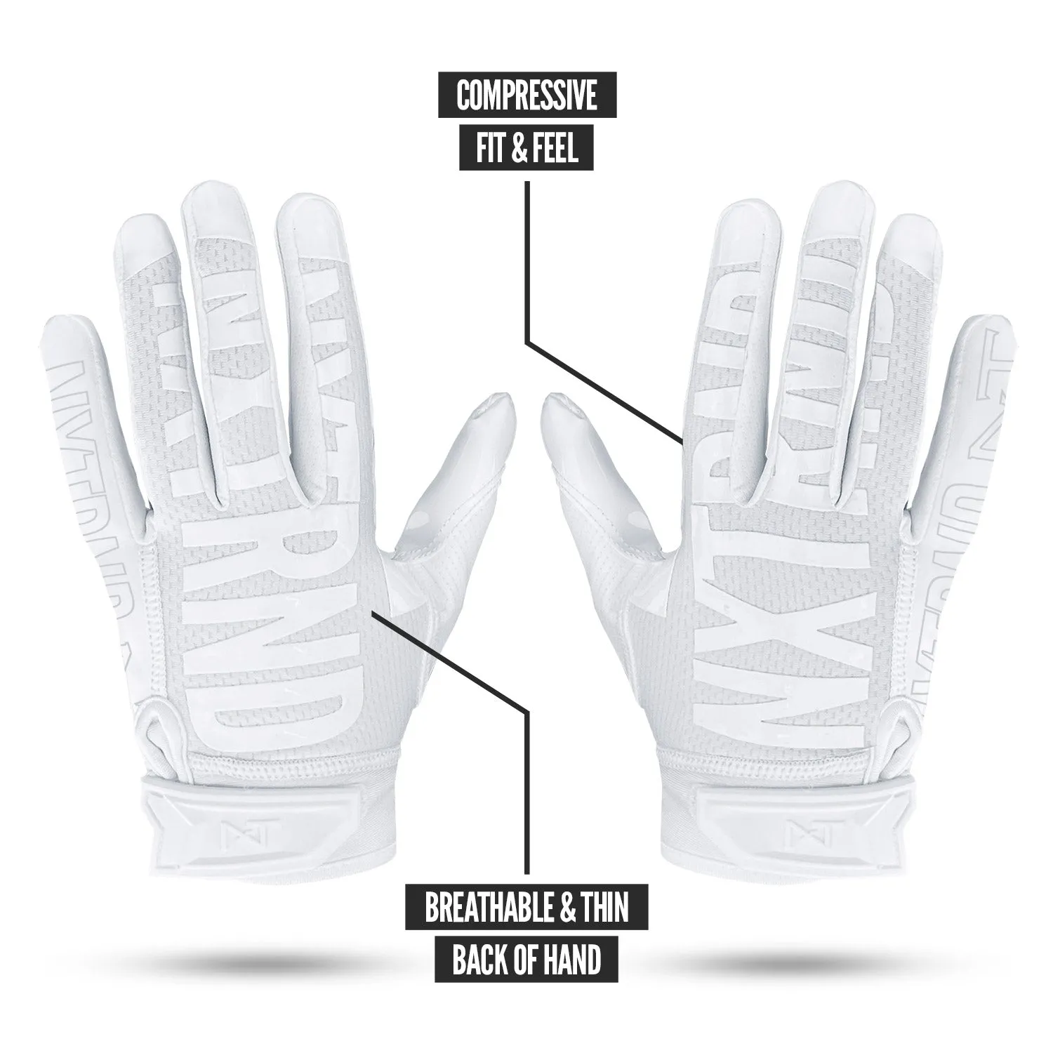 NXTRND G2 Football Gloves White