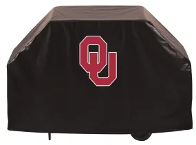 Oklahoma Sooners HBS Black Outdoor Heavy Duty Breathable Vinyl BBQ Grill Cover