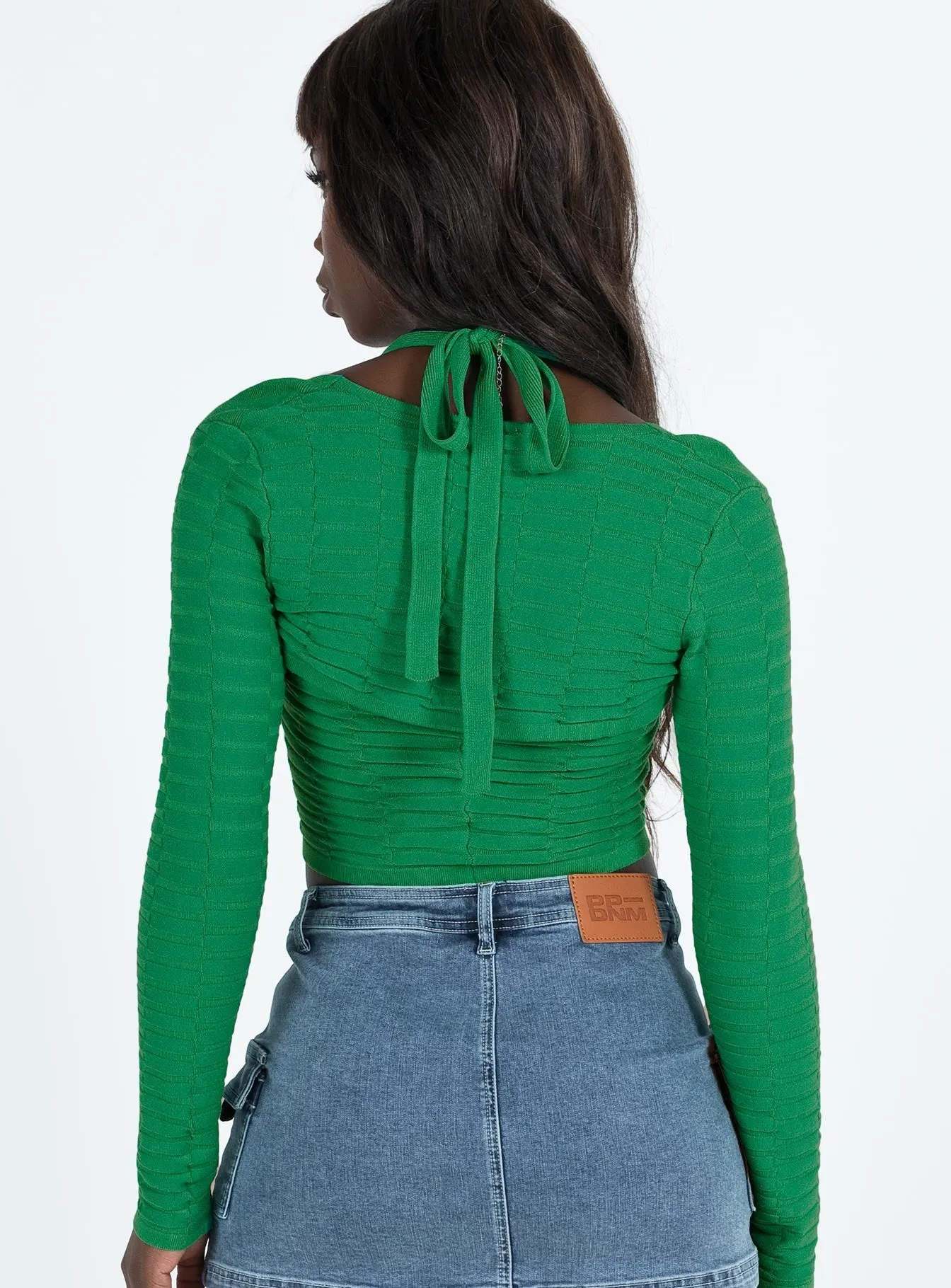 Onslow Long Sleeve Top Green