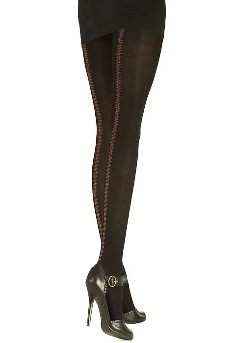 Pretty Polly Fairisle Backseam Tights ()