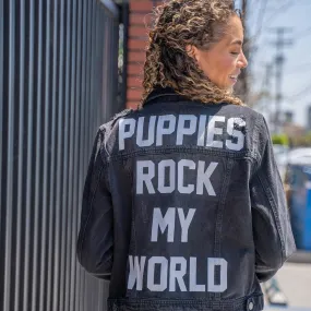 Puppies Rock My World | Denim Jacket