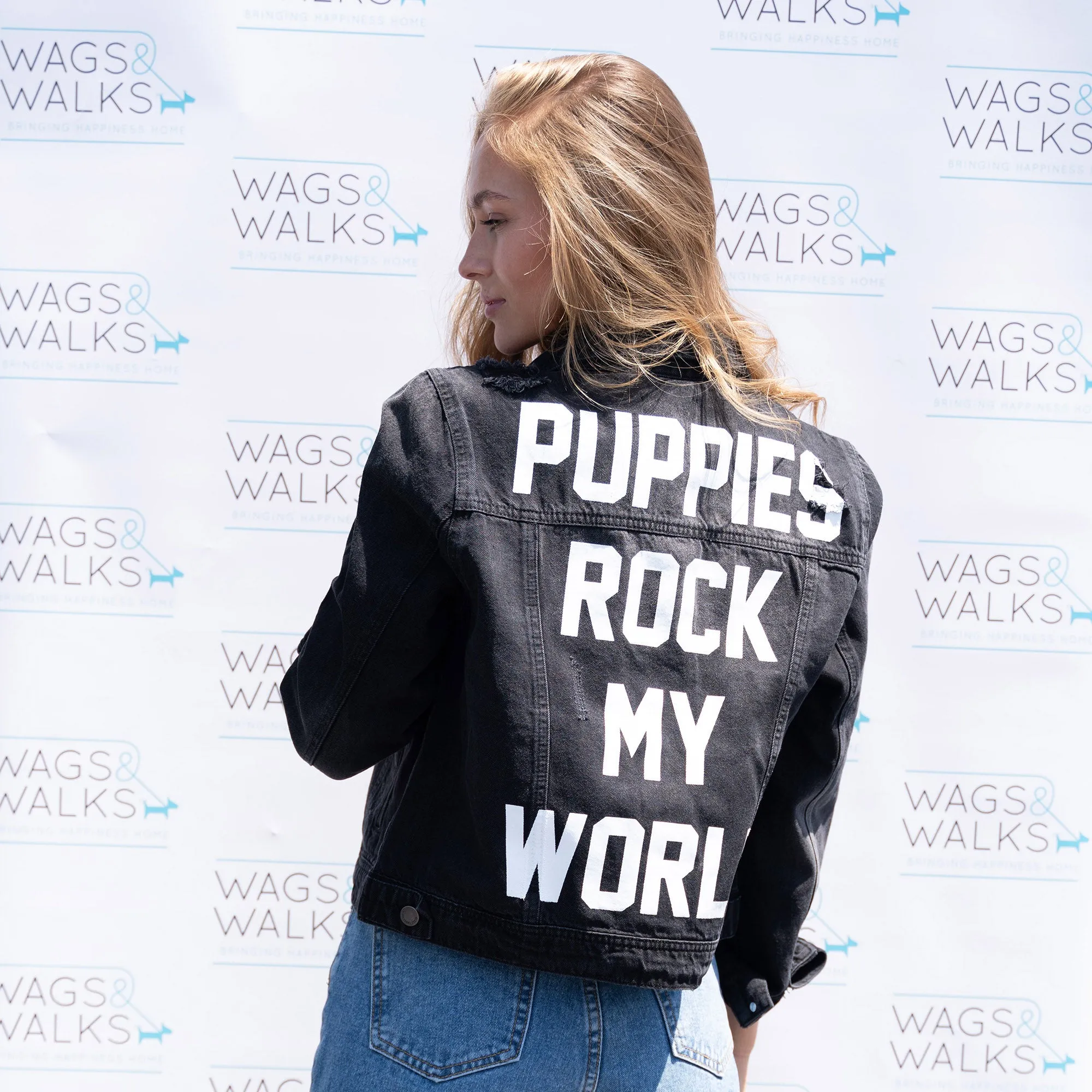 Puppies Rock My World | Denim Jacket