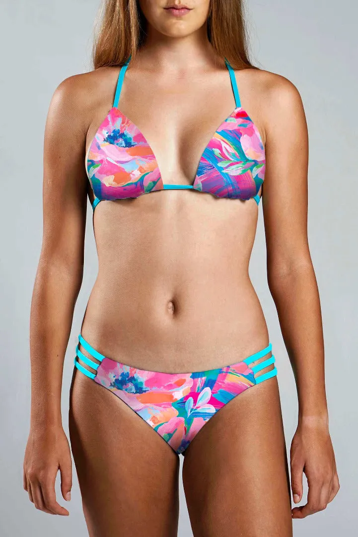 Pushup Bikini Top - PASTEL POPPY