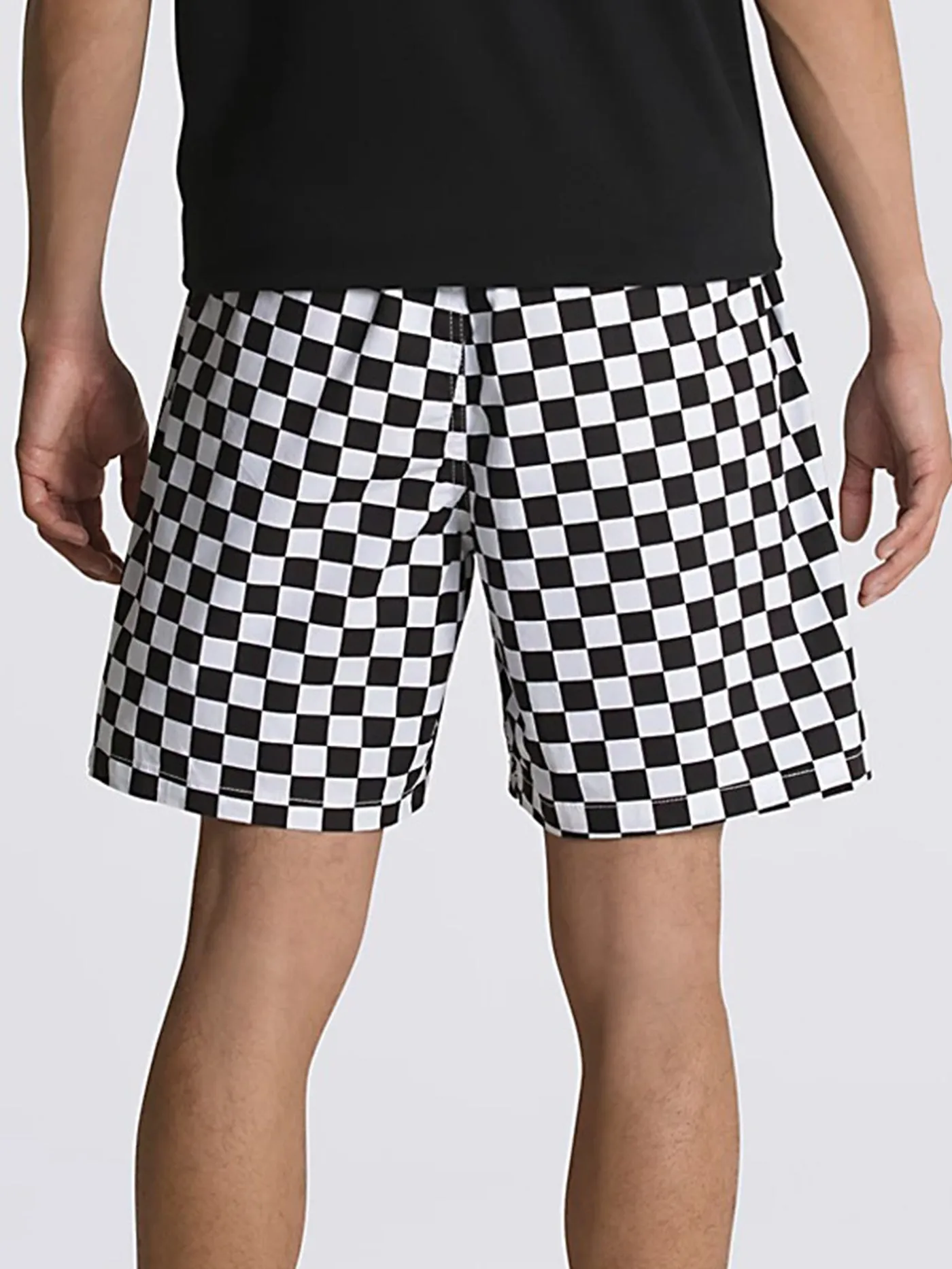 Range Relaxed Elastic Checkerboard Shorts